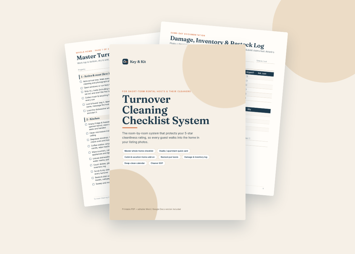 Turnover Cleaning Checklist System preview